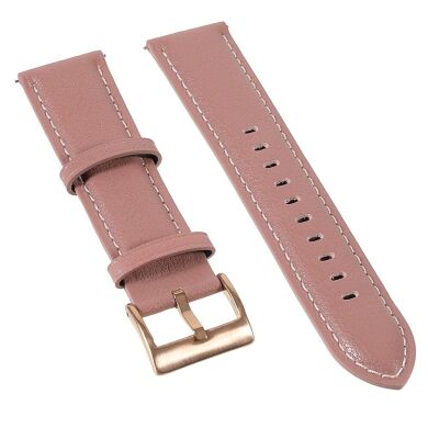 Ремешок Deexe Leather Strap для часов с шириной крепления 22мм - Rose Pink