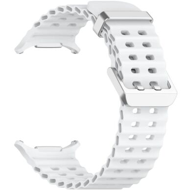 Ремешок Deexe Ocean Strap для Samsung Galaxy Watch Ultra (47mm) - White