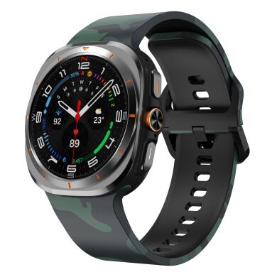 Ремешок Deexe Silicone Watchband для Samsung Galaxy Watch Ultra (47mm) / Ultra (2025) - Army / Green