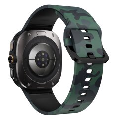 Ремешок Deexe Silicone Watchband для Samsung Galaxy Watch Ultra (47mm) / Ultra (2025) - Army / Green