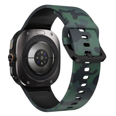 Ремешок Deexe Silicone Watchband для Samsung Galaxy Watch Ultra (47mm) / Ultra (2025) - Army / Green