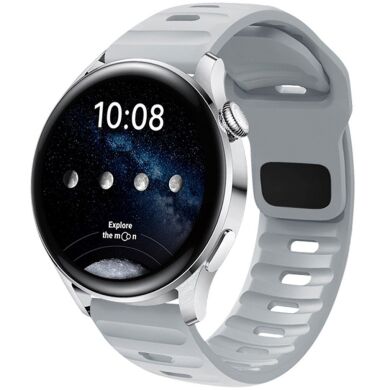 Ремешок Deexe Sport Band для часов с шириной крепления 22 мм - Grey / Blue