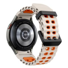 Ремінець KALEBOL Ocean Strap для Samsung Galaxy Watch 4 / 4 Classic / 5 / 5 Pro / 6 / 6 Classic / 7 / FE - Starlight / Orange