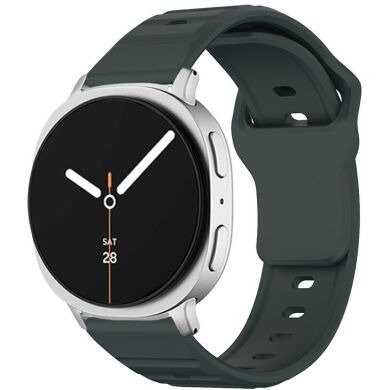 Ремешок KALEBOL Wave Pattern для Samsung Galaxy Watch 8 (40/44mm) / 8 Classic - Green
