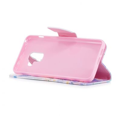 Чохол-книжка Deexe Color Wallet для Samsung Galaxy A8 2018 (A530) - Butterfly in Flowers D
