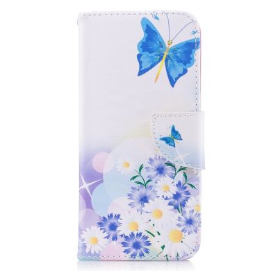 Чохол-книжка Deexe Color Wallet для Samsung Galaxy A8 2018 (A530) - Butterfly in Flowers D