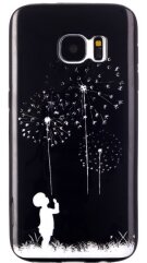 Силиконовая накладка Deexe Black Style для Samsung Galaxy S7 (G930) - Dandelion