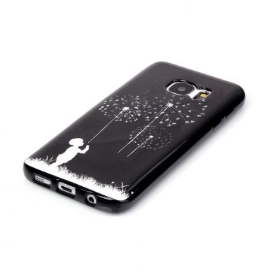 Силиконовая накладка Deexe Black Style для Samsung Galaxy S7 (G930) - Dandelion
