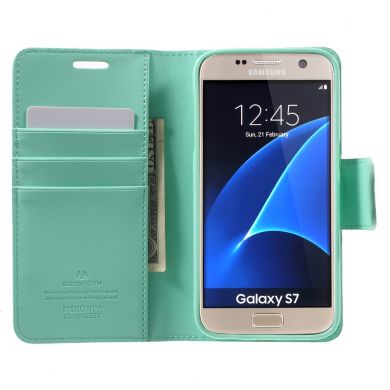 Чохол-книжка MERCURY Sonata Diary для Samsung Galaxy S7 (G930), Бірюзовий