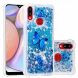 Силиконовая (TPU) накладка Deexe Fashion Glitter для Samsung Galaxy A10s (A107) - Blue Butterfly. Фото 1 из 7