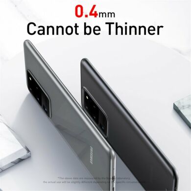 Силиконовый (TPU) чехол BASEUS Ultra Thin Matte для Samsung Galaxy S20 Ultra (G988) - Black