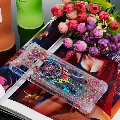 Силіконовий (TPU) чохол Deexe Fashion Glitter для Samsung Galaxy A20s (A207), Feather Dream Catcher