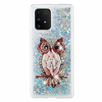 Силіконовий (TPU) чохол Deexe Fashion Glitter для Samsung Galaxy S10 Lite (G770) - Owl