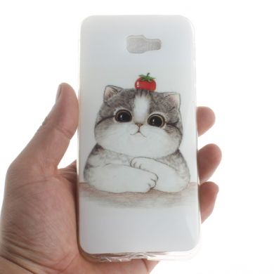 Силиконовый (TPU) чехол Deexe Life Style для Samsung Galaxy J4+ (J415) - Cute Cat