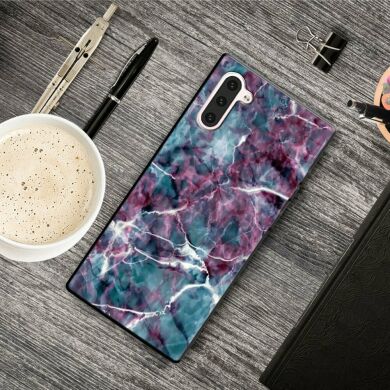 Силіконовий (TPU) чохол Deexe Life Style для Samsung Galaxy Note 10 - Marble Texture