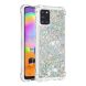 Силіконовий (TPU) чохол Deexe Liquid Glitter для Samsung Galaxy A31 (A315) - Silver