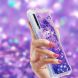 Силіконовий (TPU) чохол Deexe Liquid Glitter для Samsung Galaxy A7 2018 (A750) - Dark Purple