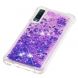 Силіконовий (TPU) чохол Deexe Liquid Glitter для Samsung Galaxy A7 2018 (A750) - Dark Purple