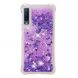 Силіконовий (TPU) чохол Deexe Liquid Glitter для Samsung Galaxy A7 2018 (A750) - Dark Purple