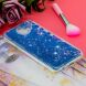 Силиконовый (TPU) чехол Deexe Liquid Glitter для Samsung Galaxy J6+ (J610) Blue Butterflies