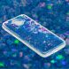 Силиконовый (TPU) чехол Deexe Liquid Glitter для Samsung Galaxy J6+ (J610) - Blue Butterflies. Фото 2 из 6