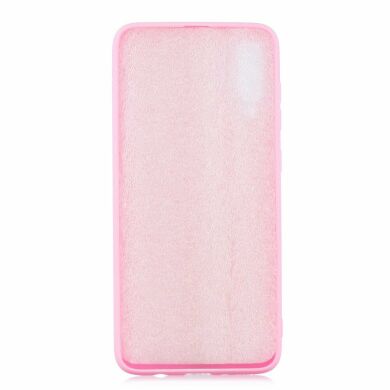 Силиконовый (TPU) чехол Deexe Matte Case для Samsung Galaxy A70 (A705) - Pink
