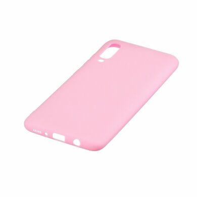 Силіконовий (TPU) чохол Deexe Matte Case для Samsung Galaxy A70 (A705) - Pink