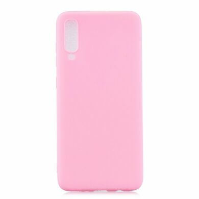 Силіконовий (TPU) чохол Deexe Matte Case для Samsung Galaxy A70 (A705) - Pink