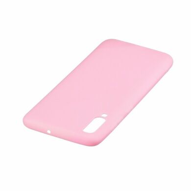 Силіконовий (TPU) чохол Deexe Matte Case для Samsung Galaxy A70 (A705) - Pink