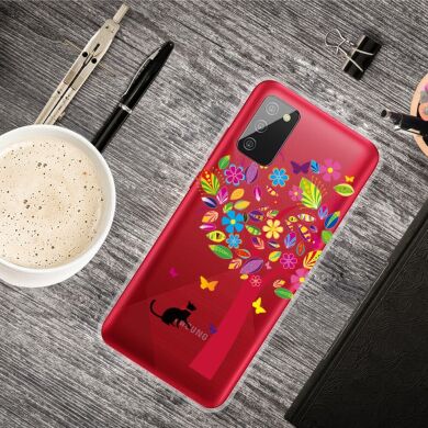 Силіконовий (TPU) чохол Deexe Pretty Glossy для Samsung Galaxy A02s (A025) - Colorful Tree