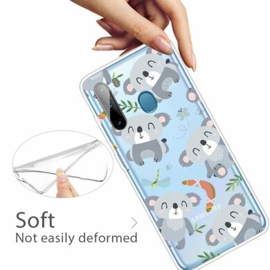 Силіконовий (TPU) чохол Deexe Pretty Glossy для Samsung Galaxy A21 (A215) - Mouse