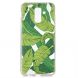 Силиконовый (TPU) чехол Deexe Pretty Glossy для Samsung Galaxy A6+ 2018 (A605) - Green Leaves. Фото 2 из 5