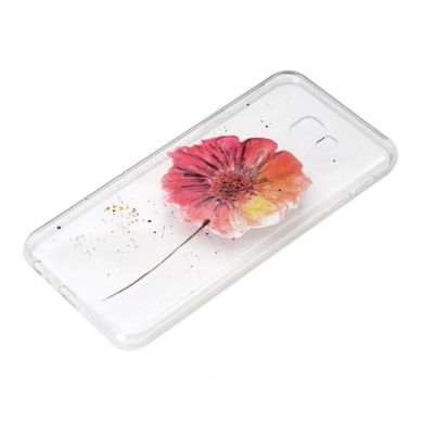 Силиконовый (TPU) чехол Deexe Pretty Glossy для Samsung Galaxy J4+ (J415) - Flower