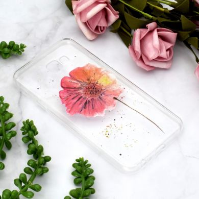 Силіконовий (TPU) чохол Deexe Pretty Glossy для Samsung Galaxy J4+ (J415) - Flower