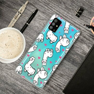 Силиконовый (TPU) чехол Deexe Pretty Glossy для Samsung Galaxy S20 (G980) - Alpaca