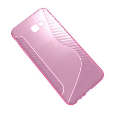 Силіконовий (TPU) чохол Deexe S Line для Samsung Galaxy J4+ (J415) - Pink