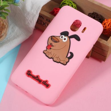 Силиконовый (TPU) чехол UniCase 3D Cartoon Pattern для Samsung Galaxy J4 2018 (J400) - Cute Dog B