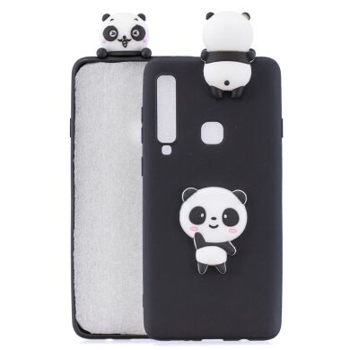 Силиконовый (TPU) чехол UniCase 3D Pattern для Samsung Galaxy A9 2018 (A920) - Panda / Black Background
