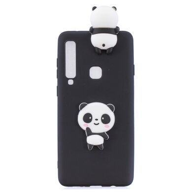 Силиконовый (TPU) чехол UniCase 3D Pattern для Samsung Galaxy A9 2018 (A920) - Panda / Black Background