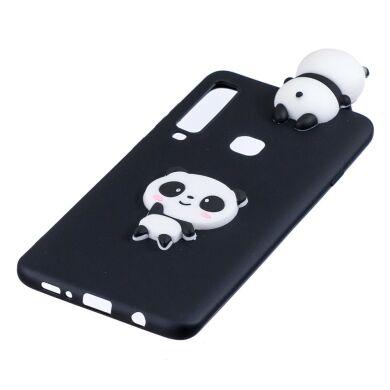 Силиконовый (TPU) чехол UniCase 3D Pattern для Samsung Galaxy A9 2018 (A920) - Panda / Black Background