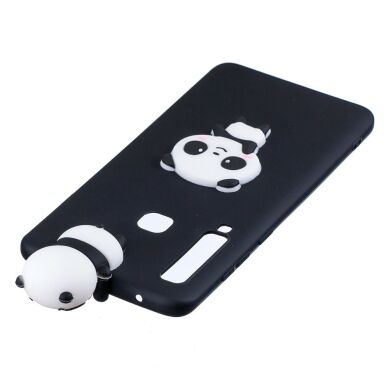 Силиконовый (TPU) чехол UniCase 3D Pattern для Samsung Galaxy A9 2018 (A920) - Panda / Black Background