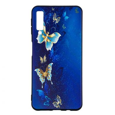 Силиконовый (TPU) чехол UniCase Color Style для Samsung Galaxy A7 2018 (A750) - Butterfly Pattern