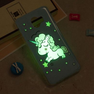 Силиконовый (TPU) Deexe LumiCase для Samsung Galaxy J4 2018 (J400) - Shy Unicorn