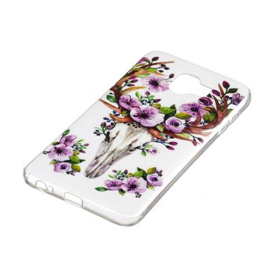 Силиконовый (TPU) Deexe LumiCase для Samsung Galaxy J6 2018 (J600) - Flowered Elk