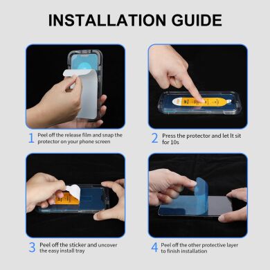 Защитное стекло ENKAY Easy Install Full Glue для Samsung Galaxy A16 (A165) - Black