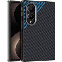Захисний чохол ABEEL Carbon Fiber Case для Samsung Galaxy Fold 8 - Black / Blue