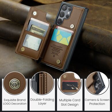 Защитный чехол CaseMe C22 Series для Samsung Galaxy S22 Ultra (S908) - Brown