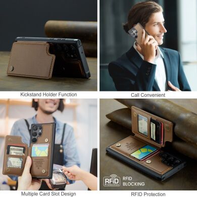 Защитный чехол CaseMe C22 Series для Samsung Galaxy S22 Ultra (S908) - Brown