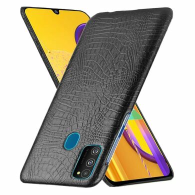 Захисний чохол Deexe Croco Style для Samsung Galaxy M30s (M307) / Galaxy M21 (M215) - Black