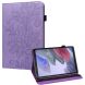 Защитный чехол Deexe Flower Print для Samsung Galaxy Tab A7 Lite (T220/T225) - Purple. Фото 1 из 9
